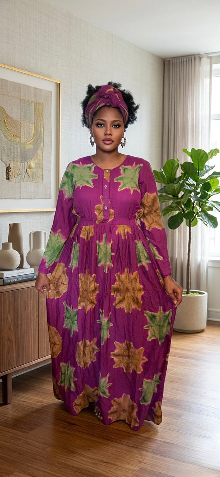 Wande Magenta Purple Dress