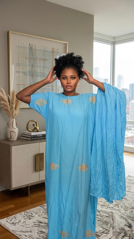 Binta Sky Blue Dress
