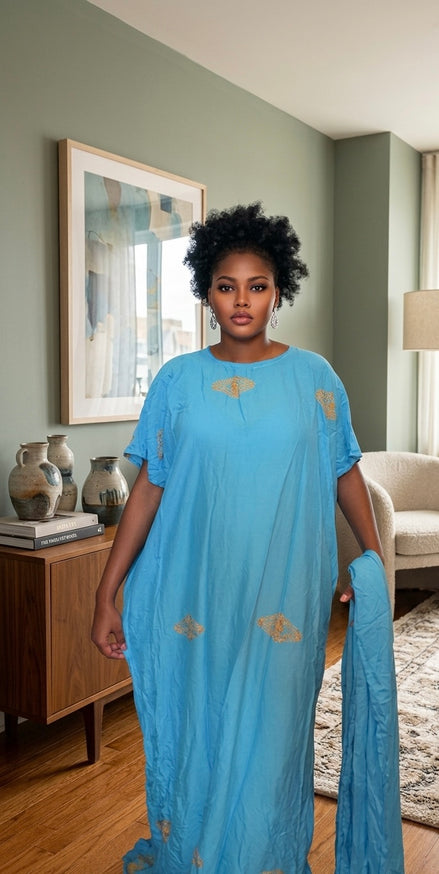 Binta Sky Blue Dress
